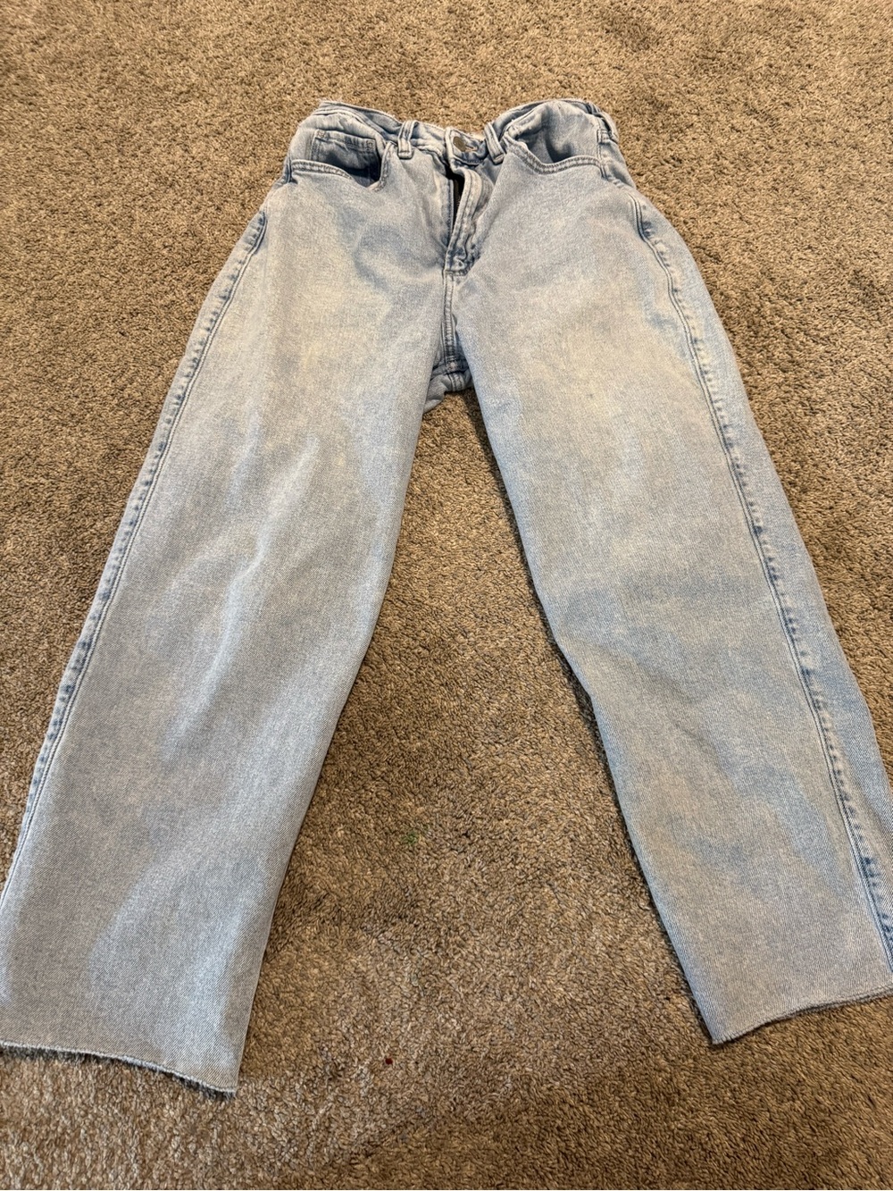 Hollister Light Blue Curvy Ultra High-Rise Vintage Straight stretch